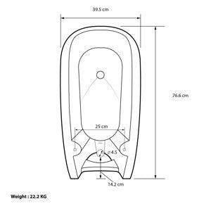 Skullpot Urinal White Glossy (big)