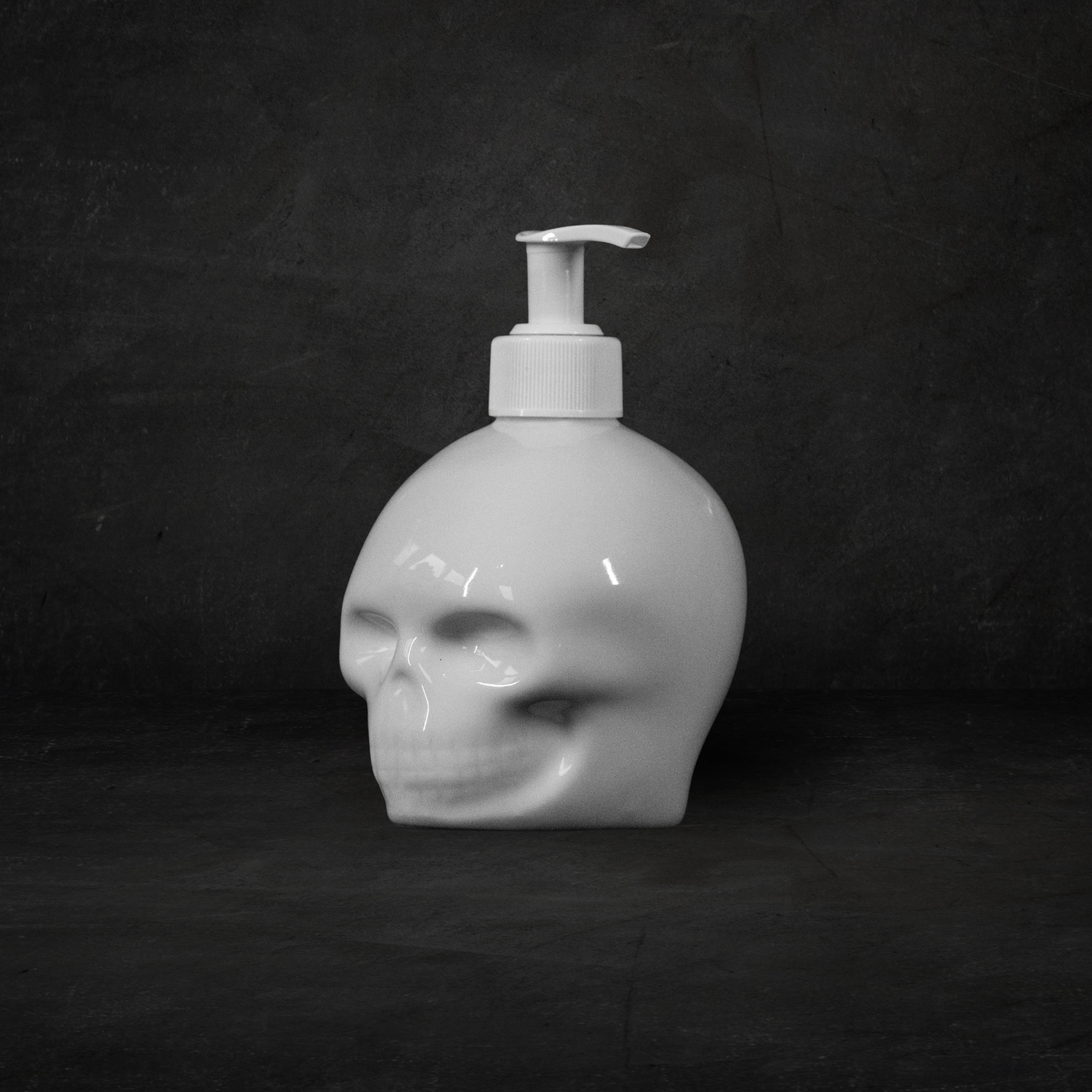 Dispensador de jabón (blanco brillante)