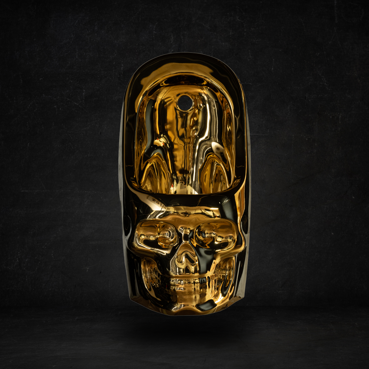 Skullpot Urinal Gold (big)