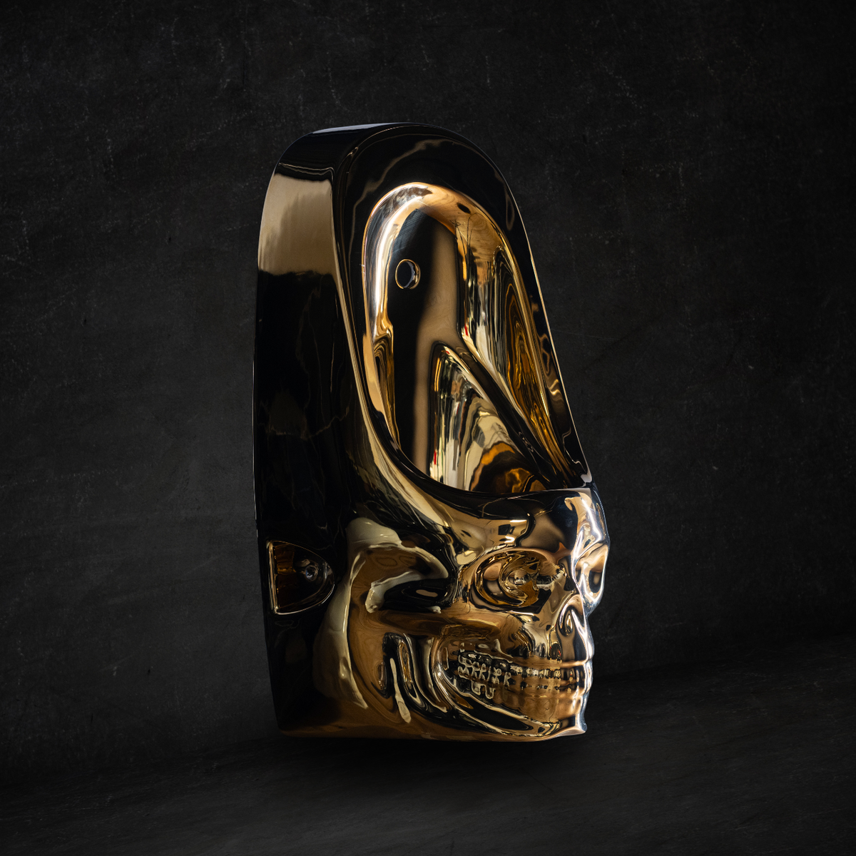 Skullpot Urinal Gold (big)