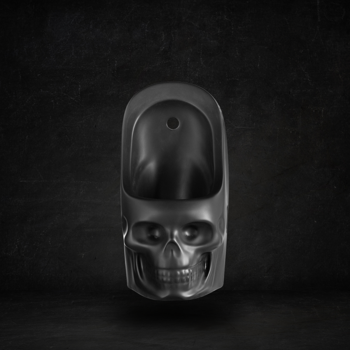 Skullpot urinal black matt (small)