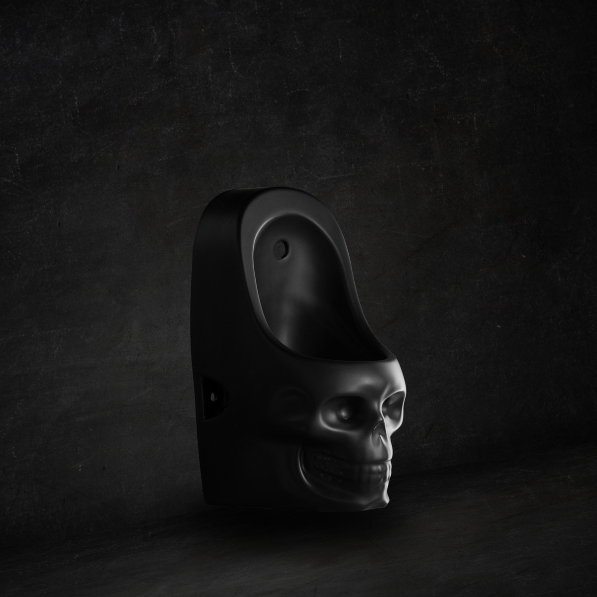 Skullpot urinal black matt (small)