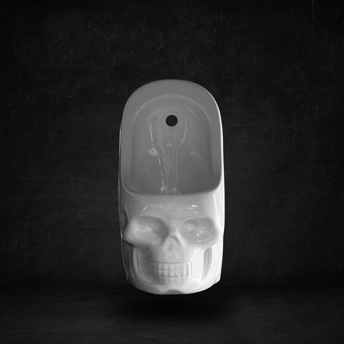 Skullpot Urinal White Glossy (small)