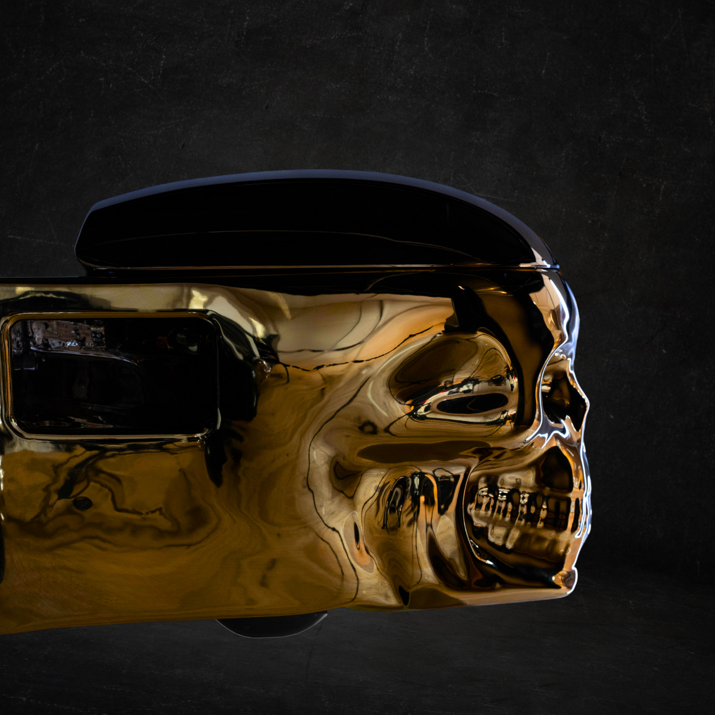 Inodoro Skullpot dorado