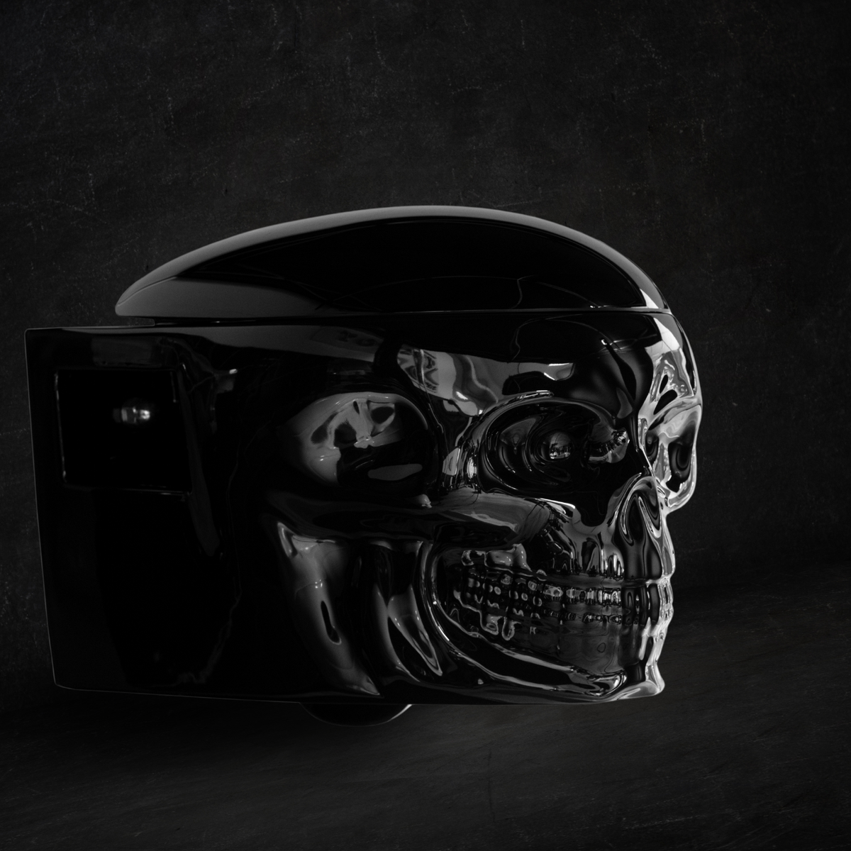 Skullpot Toilet Black Glossy