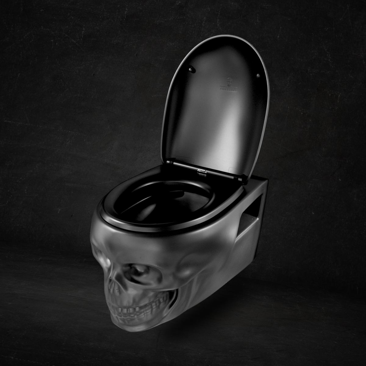 Skullpot Toilet Black Matt