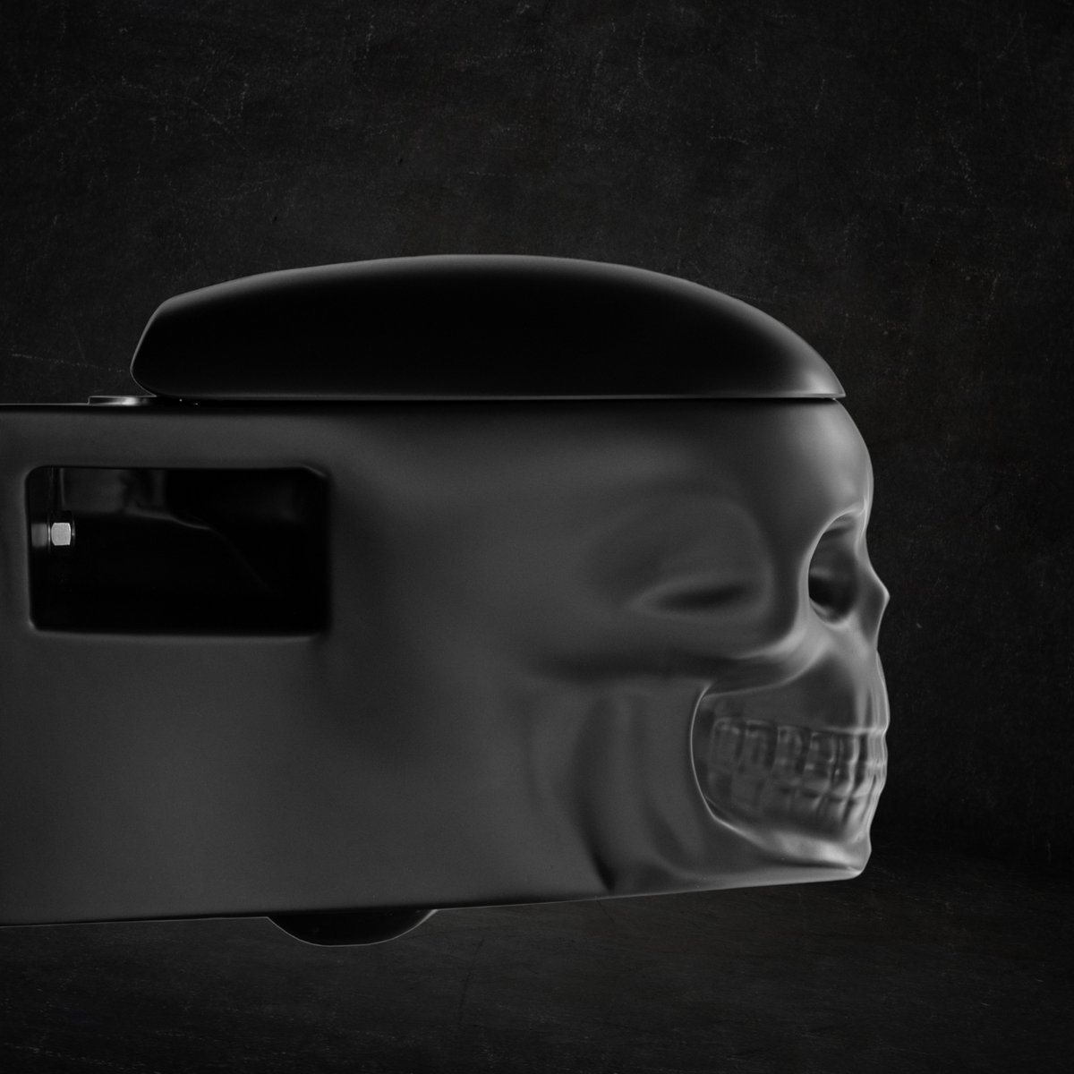 Skullpot Toilet Black Matt