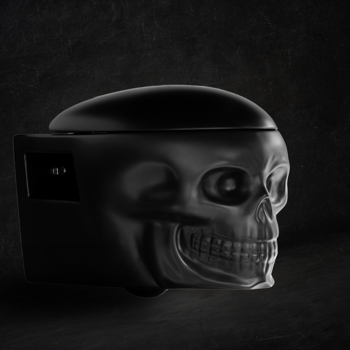 Skullpot Toilet Black Matt