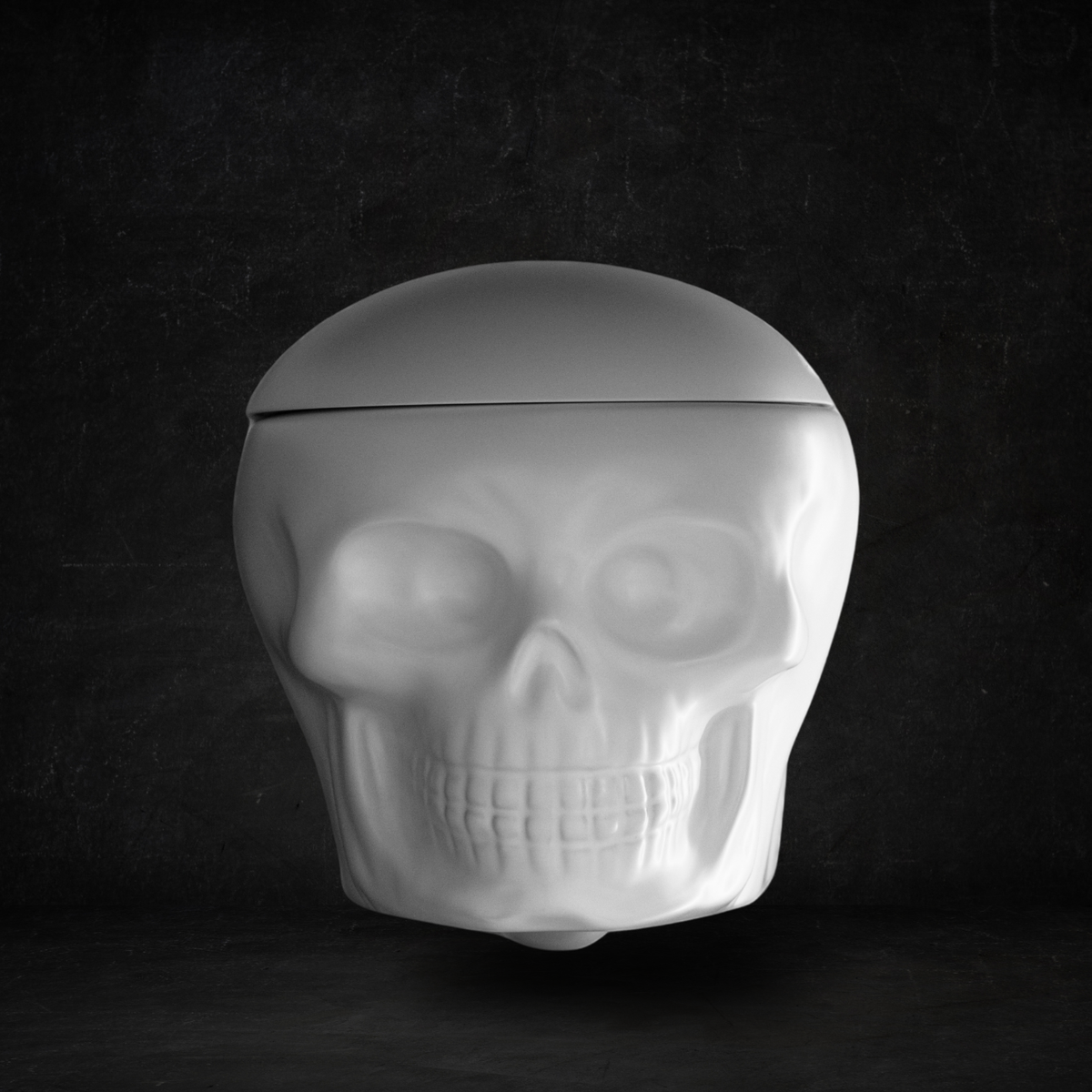 Skullpot Toilet White Matt