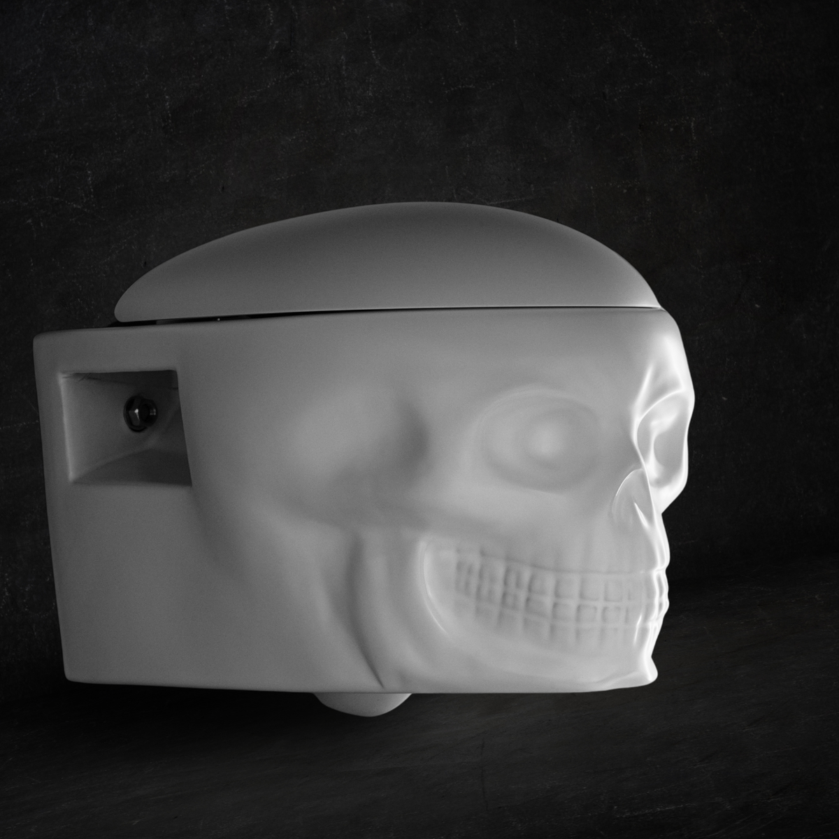 Skullpot Toilet White Matt