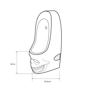 Skullpot Urinal Gold (big)