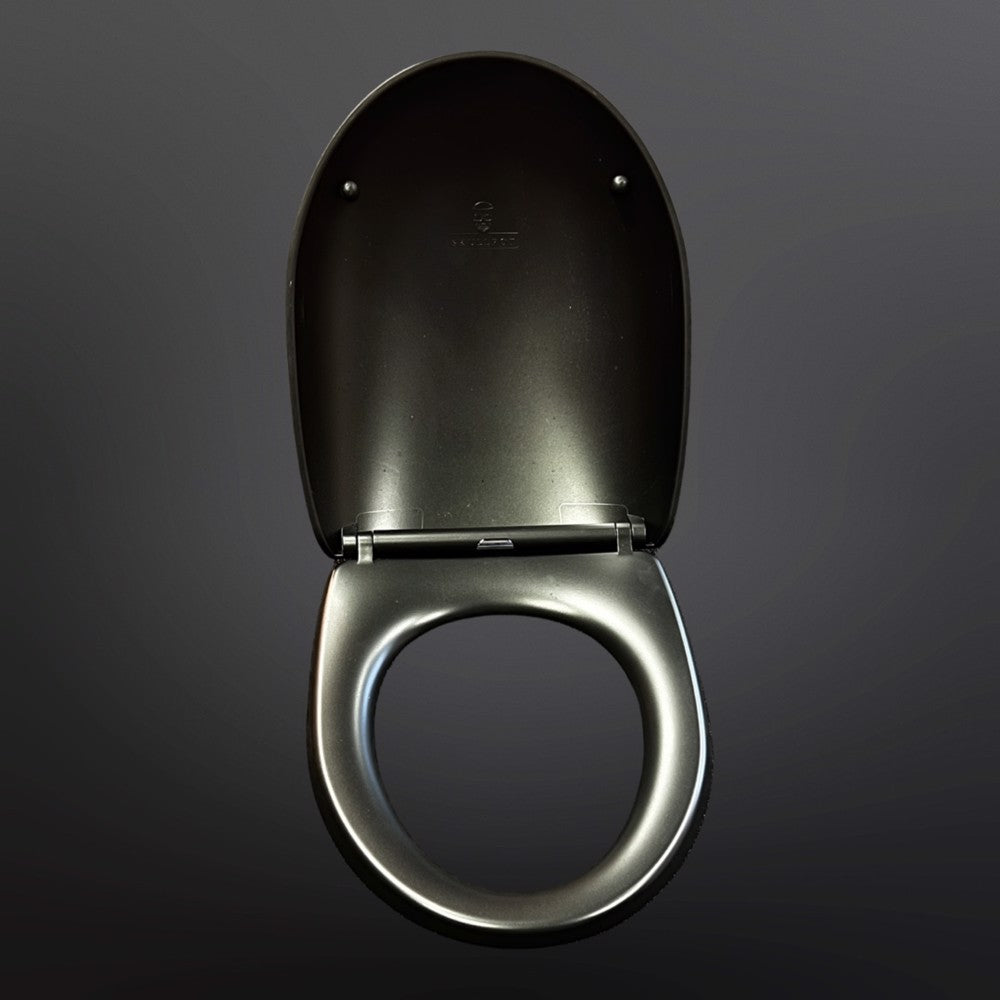 Tapa de inodoro Skullpot, negro mate